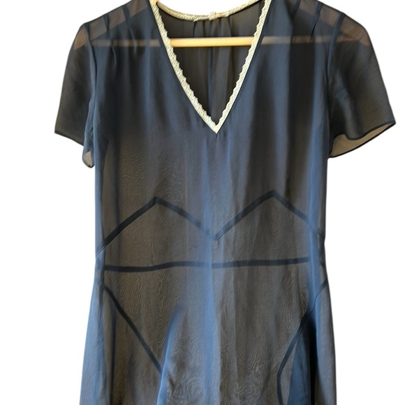 Armand Ventilo Sz 40 (Sz M US) Sheer Silk Midi Maxi Dress - Picture 1 of 11